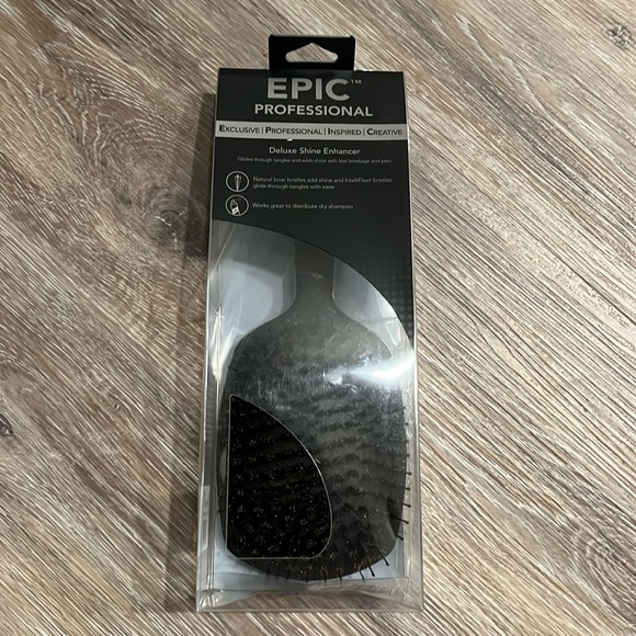 $10 addon /NIB EPIC professional shine enhancer boar plastic bristles hair brush - Picture 1 of 6